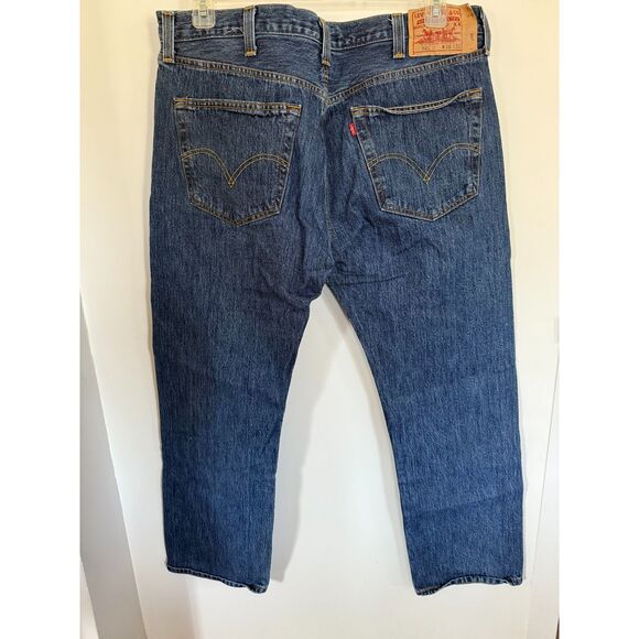 Levi's 501 Men's Red Tag Button Front Jeans size 38/30 100% Cotton Exc. Cond. - Picture 2 of 7